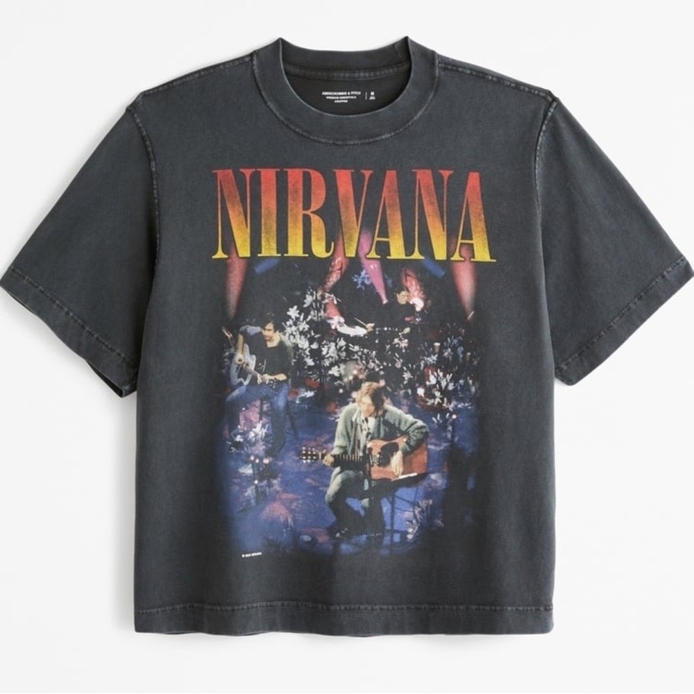 Abercrombie Oversized Nirvana Graphic Tee